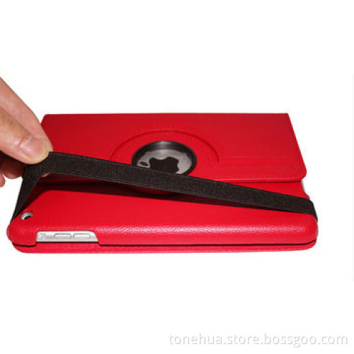 Ultra-thin Leather Case for iPad Air, with Dormancy and Rotating Functions